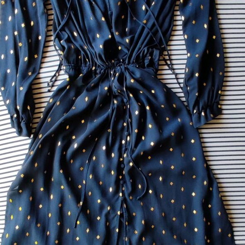 H&M evening dress like new, navy blue -  30,00 - Vendora.cy
