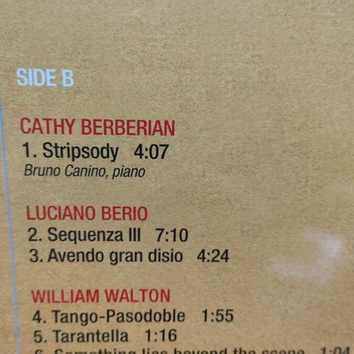 Cathy Berberian Pop Art vinyl new, classical music