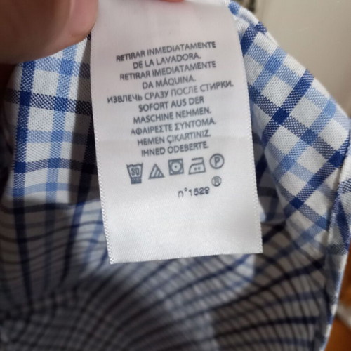 Ralph Lauren Medium shirt, stretch fit Oxford, white and blue