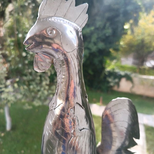 Handmade alpaca rooster like new, ornate decorative