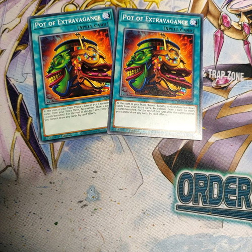Pot of Extravagance Yu-Gi-Oh cards new, set of 2
