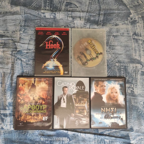 DVD movie pack of 5 films like new with Greek subtitles