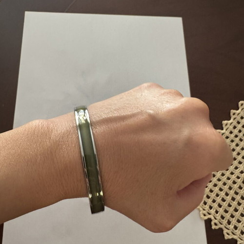 Dyrberg/Kern bracelet khaki and silver like new