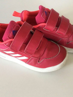 Adidas sneakers used, size 24, red