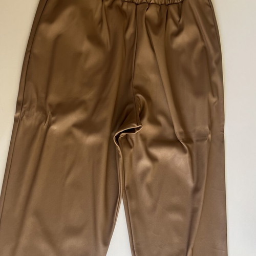 Tag Modest Clothing leather-look pants, brown, size M