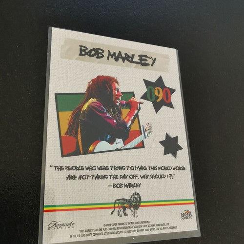 Συλλεκτική κάρτα Bob Marley #090 καινούργια με υπογραφή