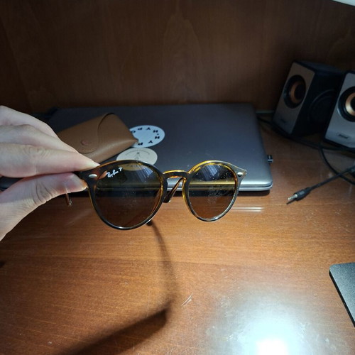 Ray Ban RB2180 710/83 tortoise sunglasses with polarised lenses