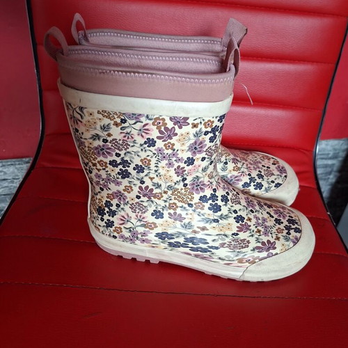 H&M Kids' Rain Boots used, size 33, multicolor