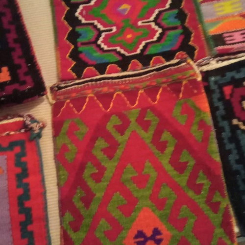 Woven loom bags new, over 80 years old