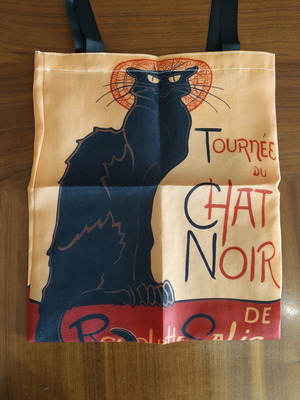 Tote bag Le Chat Noir new, colorful orange shoulder bag