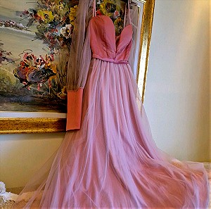 Επισημο φορεμα γυναικειο, από Leo Boutique στη Γαλλία, της συλλογης Princess, αφορετο