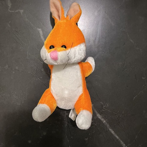 Plush bunny used, medium size