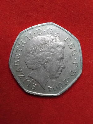 Νόμισμα 50 pence 2004 Αγγλίας μεταχειρισμένο