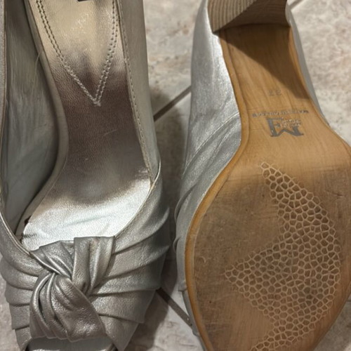 Heels silver size 37 used