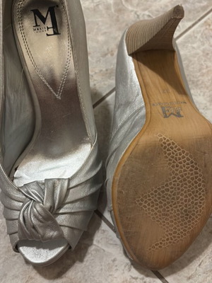 Heels silver size 37 used
