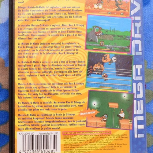 The Ren & Stimpy Show Presents: Stimpy's Invention Sega Mega Drive game like new