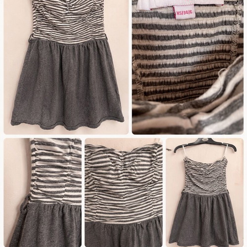 Dress gray striped used, size XS