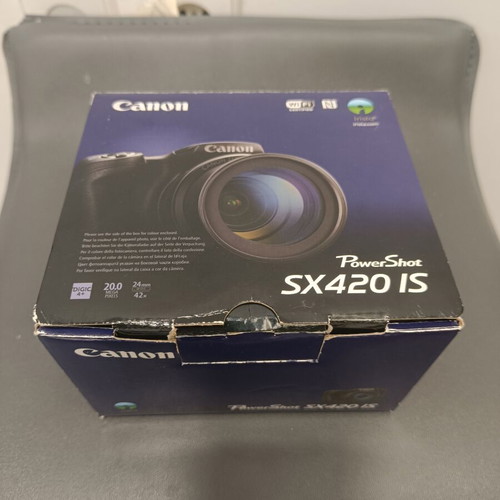 Canon PowerShot SX420IS box and manual like new, no camera