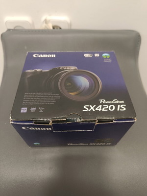 Canon PowerShot SX420IS box and manual like new, no camera