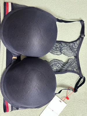 Tommy Hilfiger push up bra 80 D new, dark blue