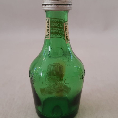 Miniature glass liquor bottles used, set of 3 pieces