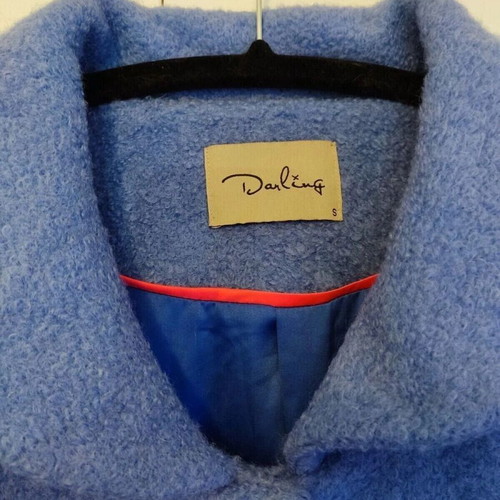Darling vintage blue wool coat used, size Small