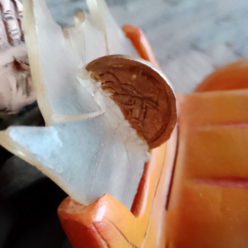 Funny ceramic piggy bank like new