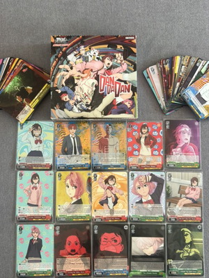 Weiss Schwarz DanDaDan 1st Edition box with hits and bulk like new