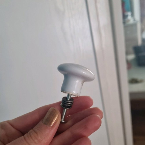 Classic white door knobs used, pack of 45 pieces