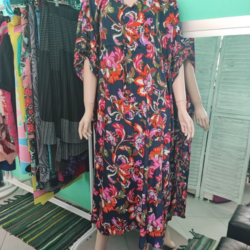 Rima Beachwear long plus size kaftan 160cm, multicolor