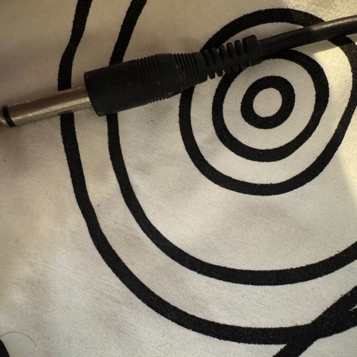 Dynamic microphone used with cable and on/off switch