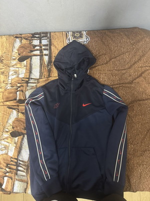 Nike blue jacket with hood