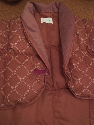 Celine vest used, one size, brown and red vintage