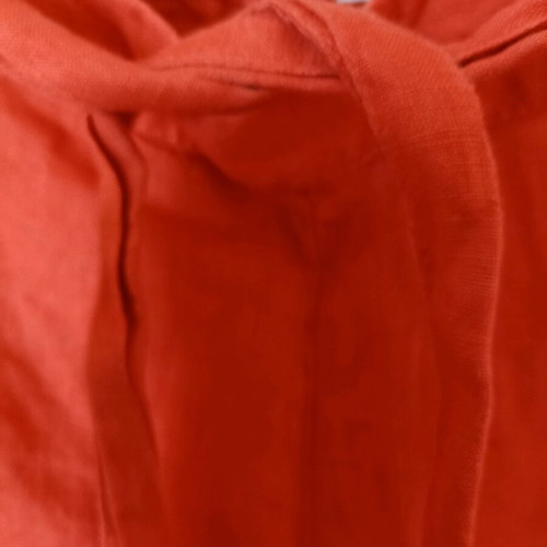Linen pants KappAhl size 40 large like new, rotten apple color