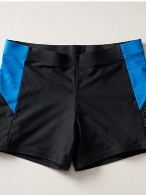 Speedo boxer swimsuit size 14 years black like new