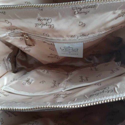 Elizabeth George handbag like new, beige brown
