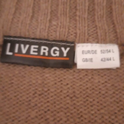 Knitted men's sweater beige like new, size L