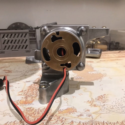 Handmade lamp like new from car spare part
