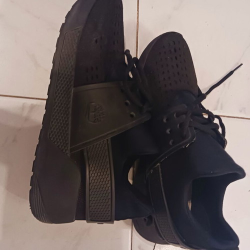 Timberland Kiri Up athletic shoes used, size 37.5-38, black with leather details