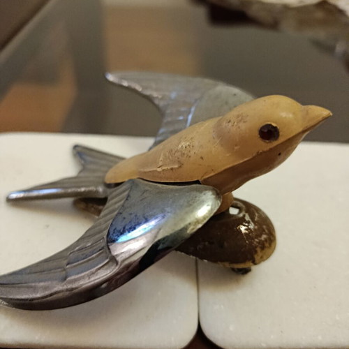 Decorative handmade bird used