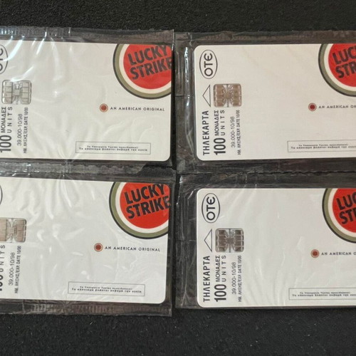 Lucky Strike phone card set new, complete with low print run