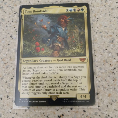 mtg tom bombadil card Amazon.com: Elite Saga Commander Deck - Tom Bombadil - 5 Color - EDH - Lord  of The Rings LOTR - 100 Card - Custom Magic The Gathering Deck main image 1