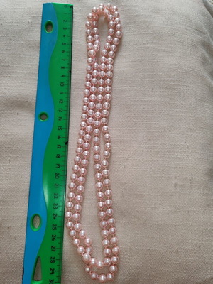 Fo Bizou necklace with pink pearls like new