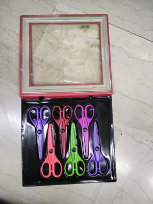Craft scissors set of 6 with zigzag cuts new