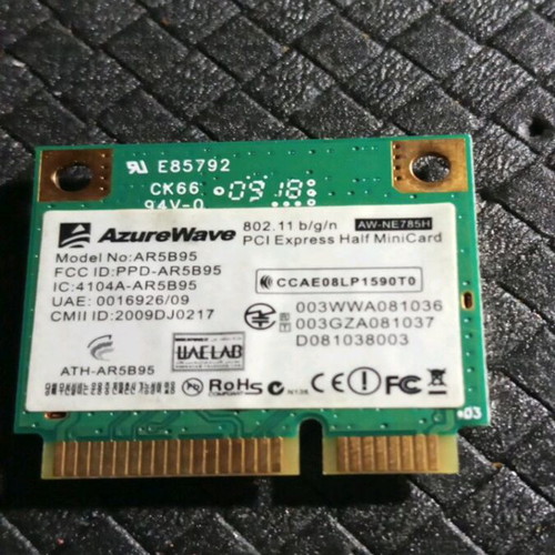 Asus EEPC wireless card used, pack of 2, unknown condition