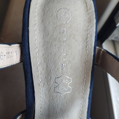 Envie Shoes women's sandals like new, dark blue suede, size 39