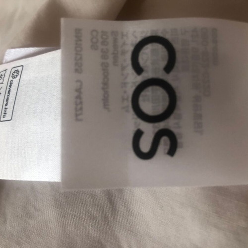 COS cream cotton dress like new, size XL