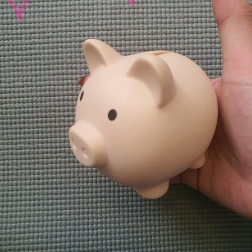 Piggy bank new, plastic