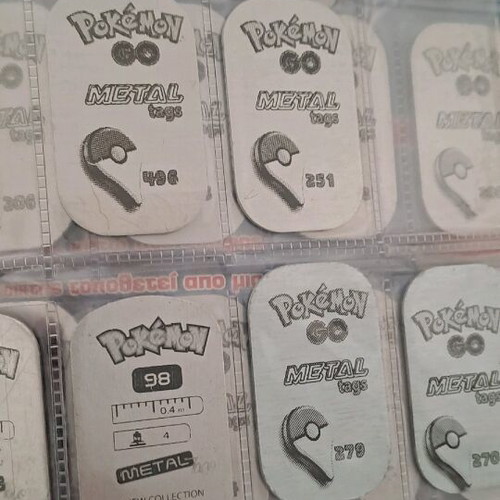 Pokemon Go 110 authentic metal tags like new