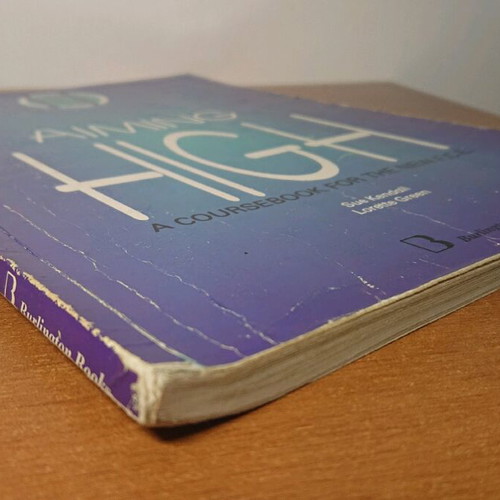 FCE Aiming High English language learning book used with notes